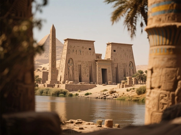 Ancient Egyptian Civilization flourished along the fertile banks of the Nile River